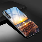 Starry sky Case For Huawei p20 Lite Mate 10 9 Lite pro P10 Nova 2 Plus Glass Soft Edge Cover Slim Phone Case for huawei Honor 9